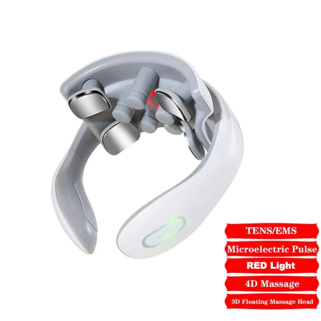 Smart Neck Massager with Heat & Red Light Therapy
