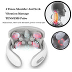 Smart Neck Massager with Heat & Red Light Therapy