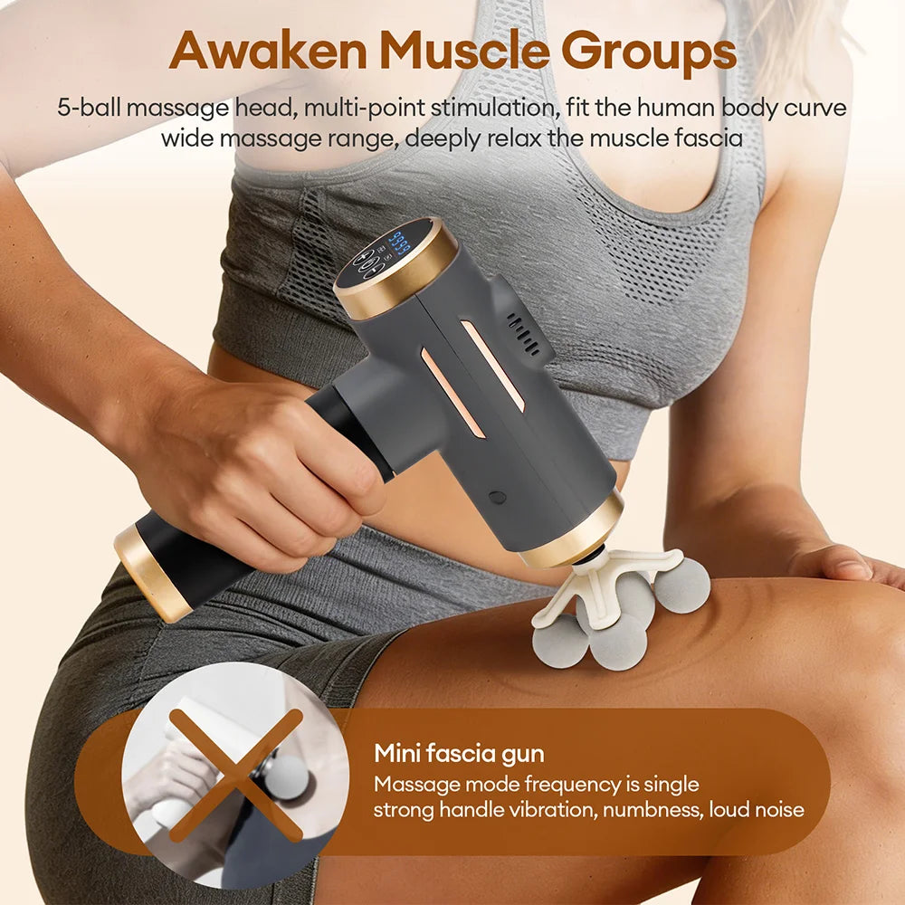 11-in-1 Percussion Massage Gun - 99-Level Deep Muscle Relief