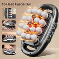 Deep Tissue Massage Gun - 16 Heads for Back, Shoulders & Legs