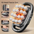 Deep Tissue Massage Gun - 16 Heads for Back, Shoulders & Legs