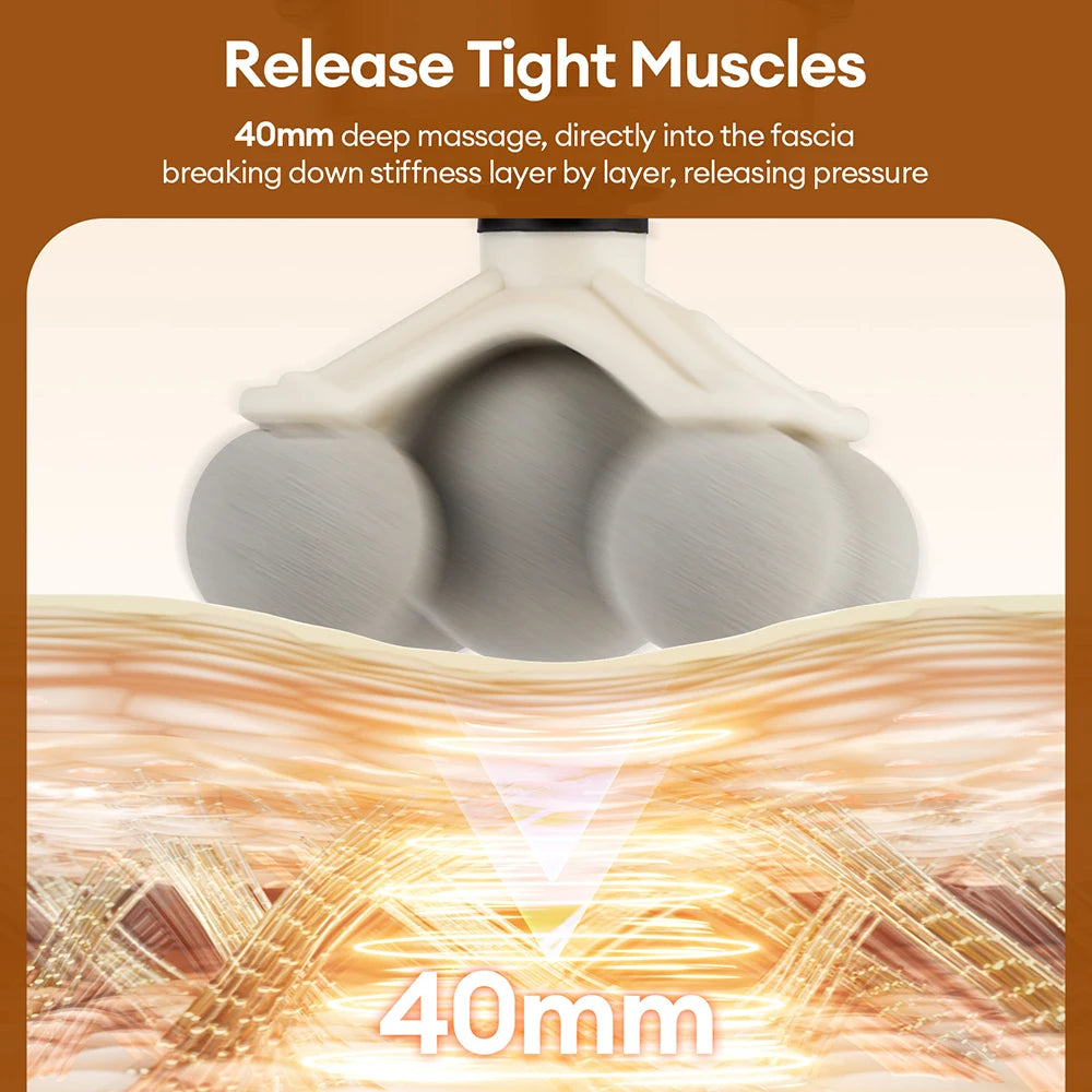 11-in-1 Percussion Massage Gun - 99-Level Deep Muscle Relief