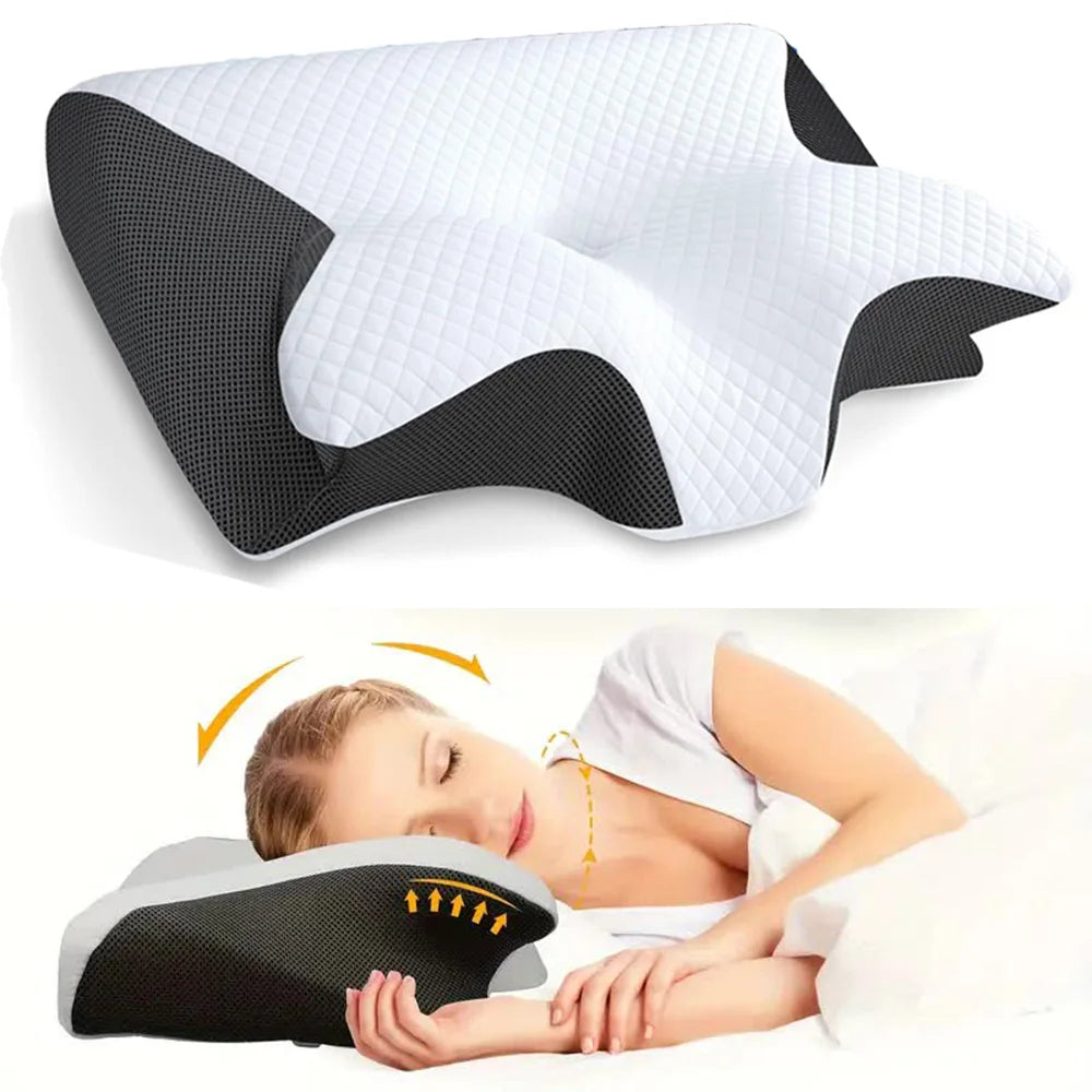 Butterfly Neck Massage Bed Pillow