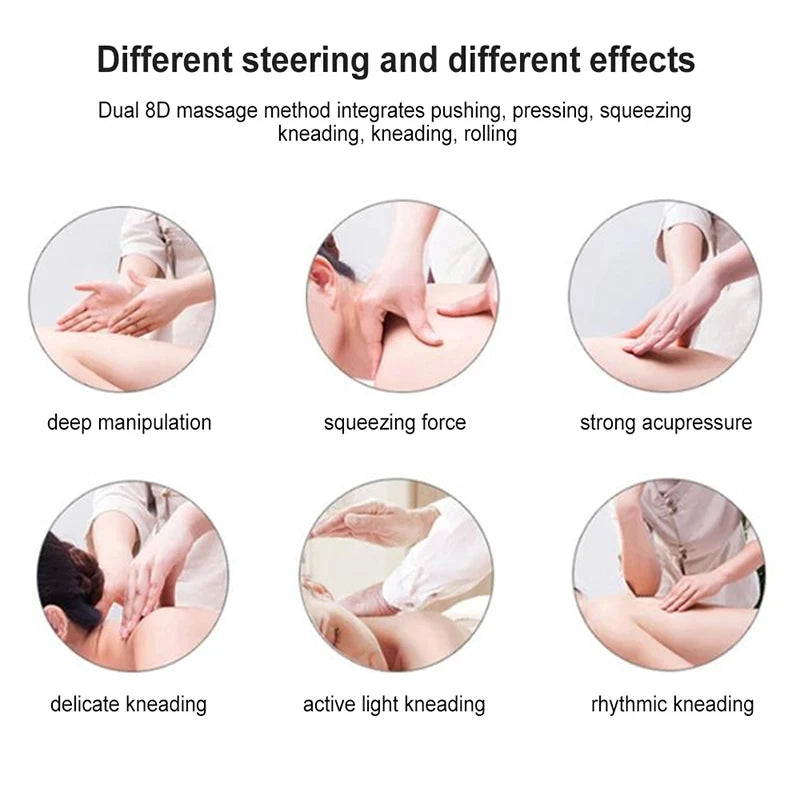 Shiatsu Massage Pillow - Infrared Heat for Neck, Back & Feet