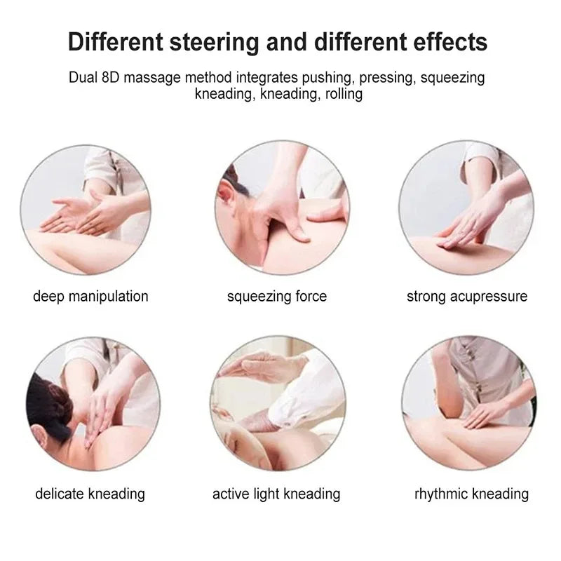 Shiatsu Massage Pillow - Infrared Heat for Neck, Back & Feet