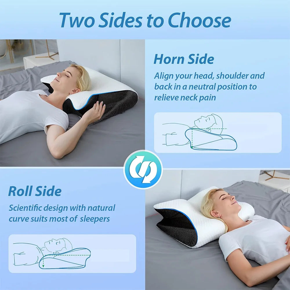 Butterfly Neck Massage Bed Pillow