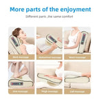 Shiatsu Massage Pillow - Infrared Heat for Neck, Back & Feet